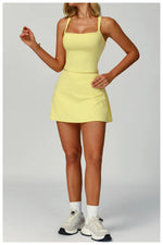 Load image into Gallery viewer, Luxe Contour 2 Piece Yoga Wear Ensemble Nylon Knit Fabric