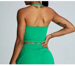 Load image into Gallery viewer, Feather Light Bra Interlocking Open Back Halter Contour