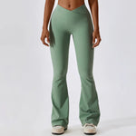 Load image into Gallery viewer, Contour High Waist Flare Leggings With Performance Wear