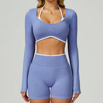 Load image into Gallery viewer, Seamless Ribbed Yoga Top With Breathable Comfort Wear