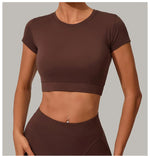 Load image into Gallery viewer, Premium Quick Dry Yoga Tee With Light Weight Sleeves