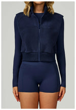 Load image into Gallery viewer, Winter Velvet Contoured High Neck Performance Cozy Vest