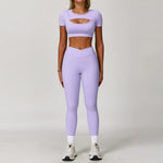 Load image into Gallery viewer, Premium Performance Knit Yoga Set With Contoured Leggings