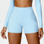 Load image into Gallery viewer, Luxurious Breathable High Waist Contour Yoga Shorts Nylon