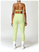 Load image into Gallery viewer, Breathable Contoured Nylon Halter Bralette With Twist