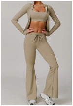 Load image into Gallery viewer, Zip Front Yoga Jacket Breathable High Stretch Nylon