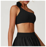 Load image into Gallery viewer, One Shoulder Seamless Contour Sports Bra Performance