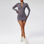 Load image into Gallery viewer, Contoured Premium Long-Sleeve Bodysuit With Zipper