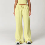 Load image into Gallery viewer, Breathable Contour Drawstring Wide Leg Athletic Pants