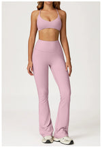 Load image into Gallery viewer, Soft Stretch Contour Two Piece Yoga Silhouette Leggings