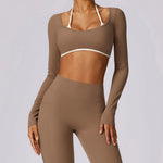Load image into Gallery viewer, Luxurious Backless Yoga Top Breathable Contour Performance
