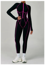 Load image into Gallery viewer, Premium Contour Seamless Breathable Jumpsuit With Front Zip