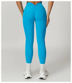 Load image into Gallery viewer, V Back Swept High Waist Contoured Leggings With Performance
