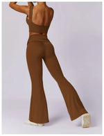 Load image into Gallery viewer, High Waist Flare Leggings for Studio Sophistication