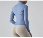 Load image into Gallery viewer, Zippered Studio Contoured Long Sleeve Sports Jacket