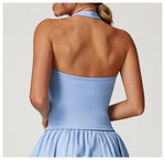 Load image into Gallery viewer, Seamless Contour Halter Bra Open Back Premium Breathable