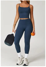 Load image into Gallery viewer, Performance Contour Seamless Two Piece Yoga Bra Set Nylon