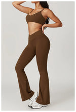 Load image into Gallery viewer, Seamless Flared Bell Bottoms Yoga Leggings High Waist