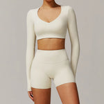 Load image into Gallery viewer, Seamless Contour Two Piece Yoga Set Luxe Performance Wear