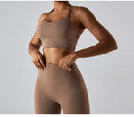 Load image into Gallery viewer, Cross Back Strappy Seamless Bralette Soft Nylon Spandex