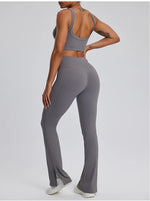 Load image into Gallery viewer, Contour Stretch Athleisure Bell Bottoms Set Nylon Spandex