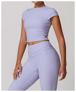 Load image into Gallery viewer, Performance Contoured Seamless Yoga Shirt Quick Dry