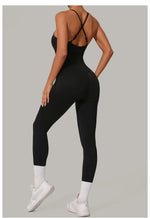 Load image into Gallery viewer, Luxe Sleeveless Yoga Jumpsuit Nylon Spandex