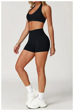 Load image into Gallery viewer, Contour Seamless Yoga Bra Hanging Neck Nylon Spandex