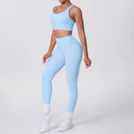 Load image into Gallery viewer, Ultra Luxe Contour Yoga Wear 2 Piece Leggings Nylon