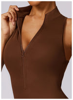 Load image into Gallery viewer, Contour 2 Piece Zipper Front Tracksuit Set Nylon Fabric