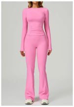 Load image into Gallery viewer, 2 Piece Contoured Breathable Yoga Ensemble Knitwear