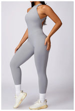 Load image into Gallery viewer, Backless Contour Jumpsuit Set with Seamless Performance