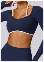 Load image into Gallery viewer, Luxurious Backless Yoga Top Breathable Contour Performance