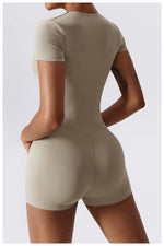 Load image into Gallery viewer, Soft Premium Contoured All In One Yoga Bodysuit Sleeves