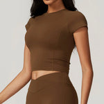 Load image into Gallery viewer, Breathable Seamless Studio Tee Nylon Knit For Running