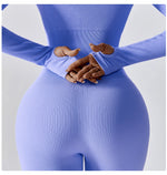 Load image into Gallery viewer, Seamless Contouring Yoga Bodysuit With Long Sleeves