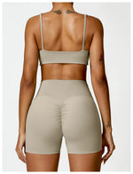 Load image into Gallery viewer, Contoured Padded Sling Seamless Sports Bra Quick Dry