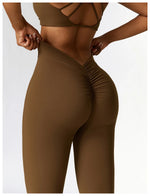Load image into Gallery viewer, Contoured Flared Leggings With High Waist Silhouette