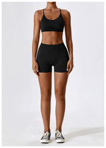 Load image into Gallery viewer, Breathable Cross Strap Contour Seamless Performance Bra