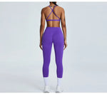 Load image into Gallery viewer, Cross Strap Seamless Yoga Bralette Premium Performance Fit