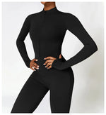 Load image into Gallery viewer, Zippered Contour Yoga Romper With Ultra Compression