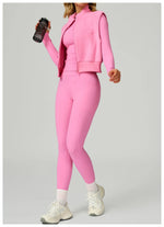 Load image into Gallery viewer, Winter Velvet Contoured High Neck Performance Cozy Vest