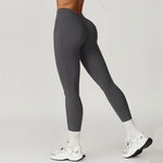 Load image into Gallery viewer, V Back Swept High Waist Contoured Leggings With Performance