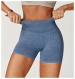 Load image into Gallery viewer, High Waist Sandwashed Performance Yoga Shorts LuxeLine