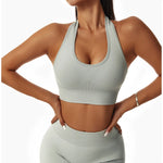 Load image into Gallery viewer, Breathable Sculpted Yoga Performance Bra With Halter Back