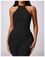 Load image into Gallery viewer, Backless Contour Jumpsuit Set with Seamless Performance