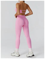 Load image into Gallery viewer, Seamless Premium Athleisure 2 Piece Leggings Set Nylon
