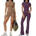 Load image into Gallery viewer, 2 Piece Seamless Yoga Set Performance Leggings Luxe