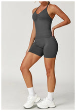 Load image into Gallery viewer, Two Piece Yoga Set Seamless Contour Performance Wear
