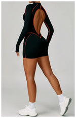 Load image into Gallery viewer, Contoured Zip Front Performance Tracksuit Yoga Set Premium